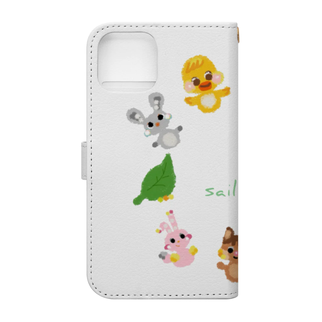 sailixxのsailixx cutefriends 仲間2 Book-Style Smartphone Case :back