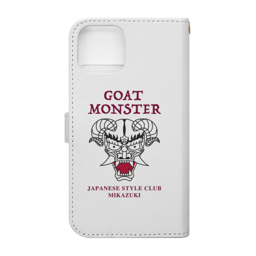 Mikazuki DesignのGOAT MONSTER Book-Style Smartphone Case :back