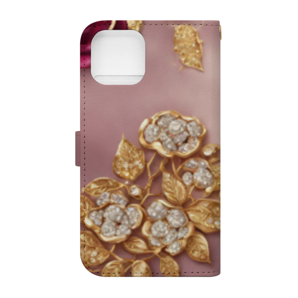 REINA-MAの薔薇 Book-Style Smartphone Case :back