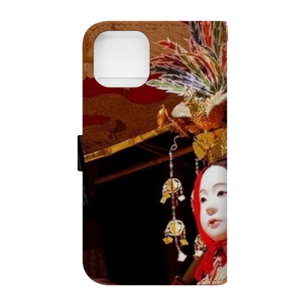 遊びママの祇園祭り Book-Style Smartphone Case :back