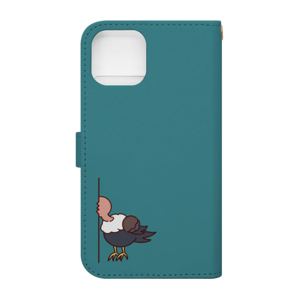 クラゲ大好きイラスト作家🪼ころもち杏@きのくら屋のコンドルがめりこんどる Book-Style Smartphone Case :back