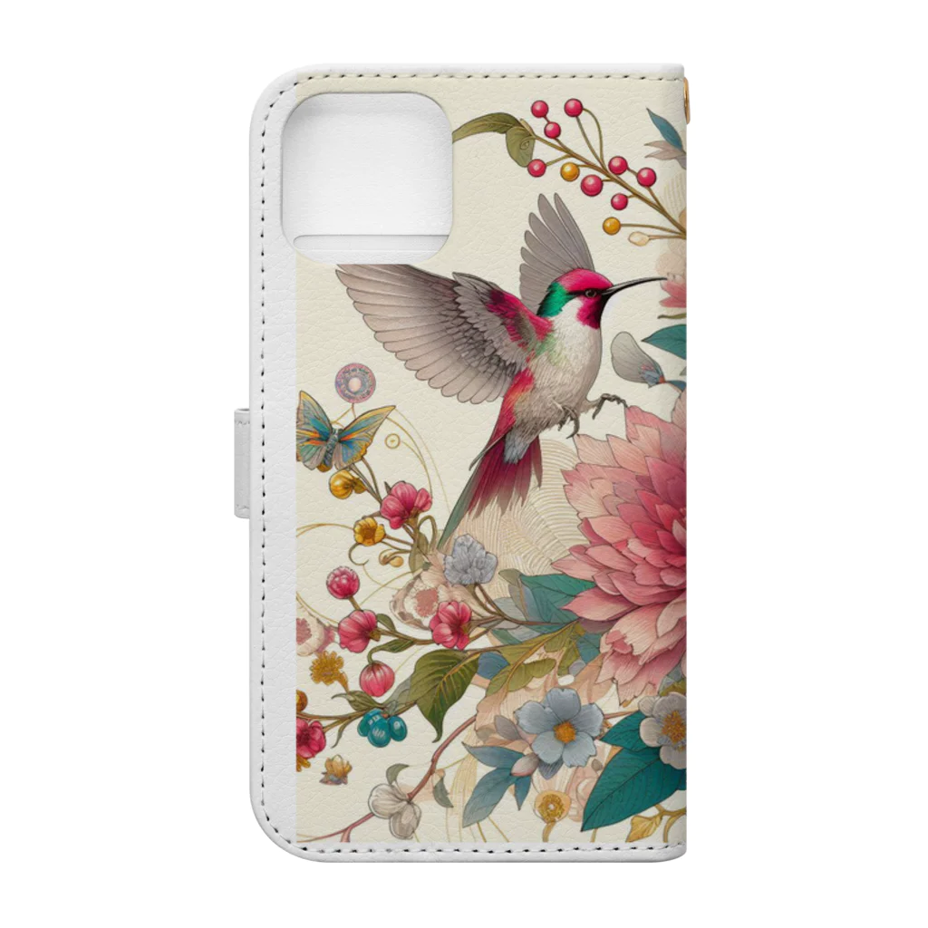 masahi-6の花鳥和風 Book-Style Smartphone Case :back