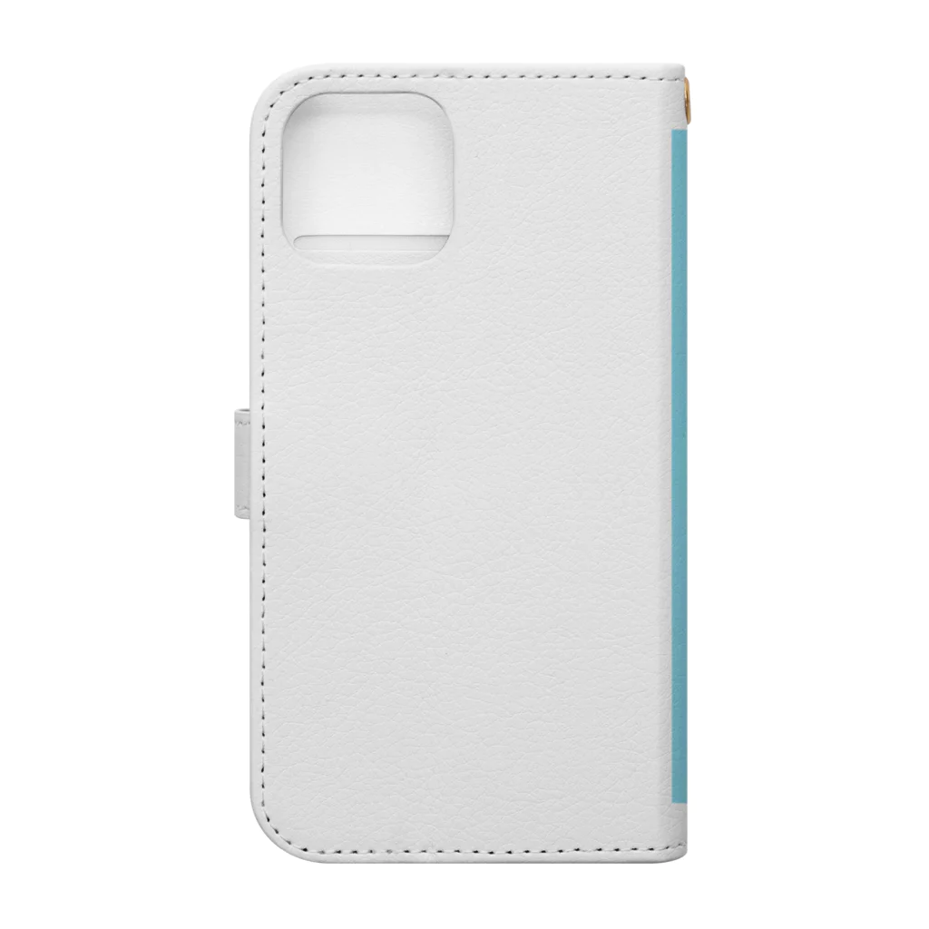 kuma310のカワイイ歯のキャラクターが登場！ Book-Style Smartphone Case :back