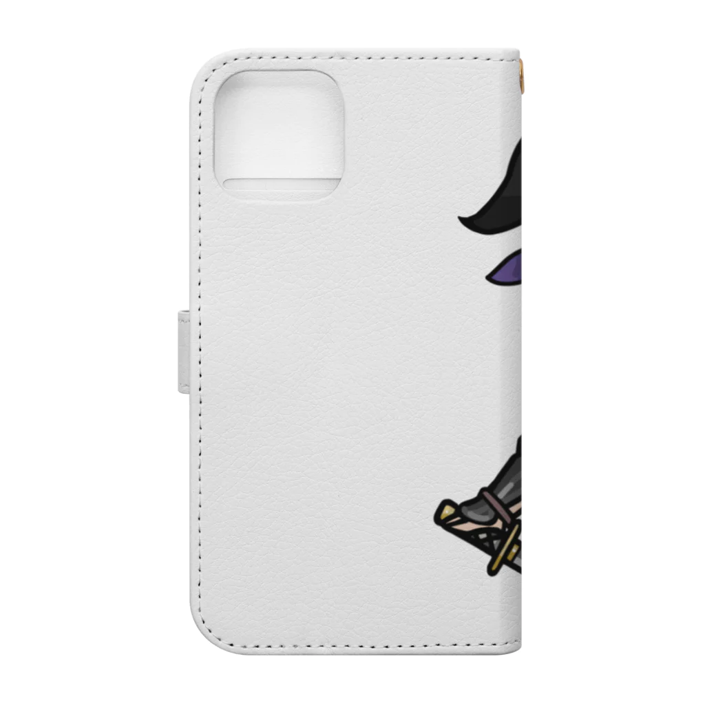 ninjayaの狐白（クリプト忍者） Book-Style Smartphone Case :back