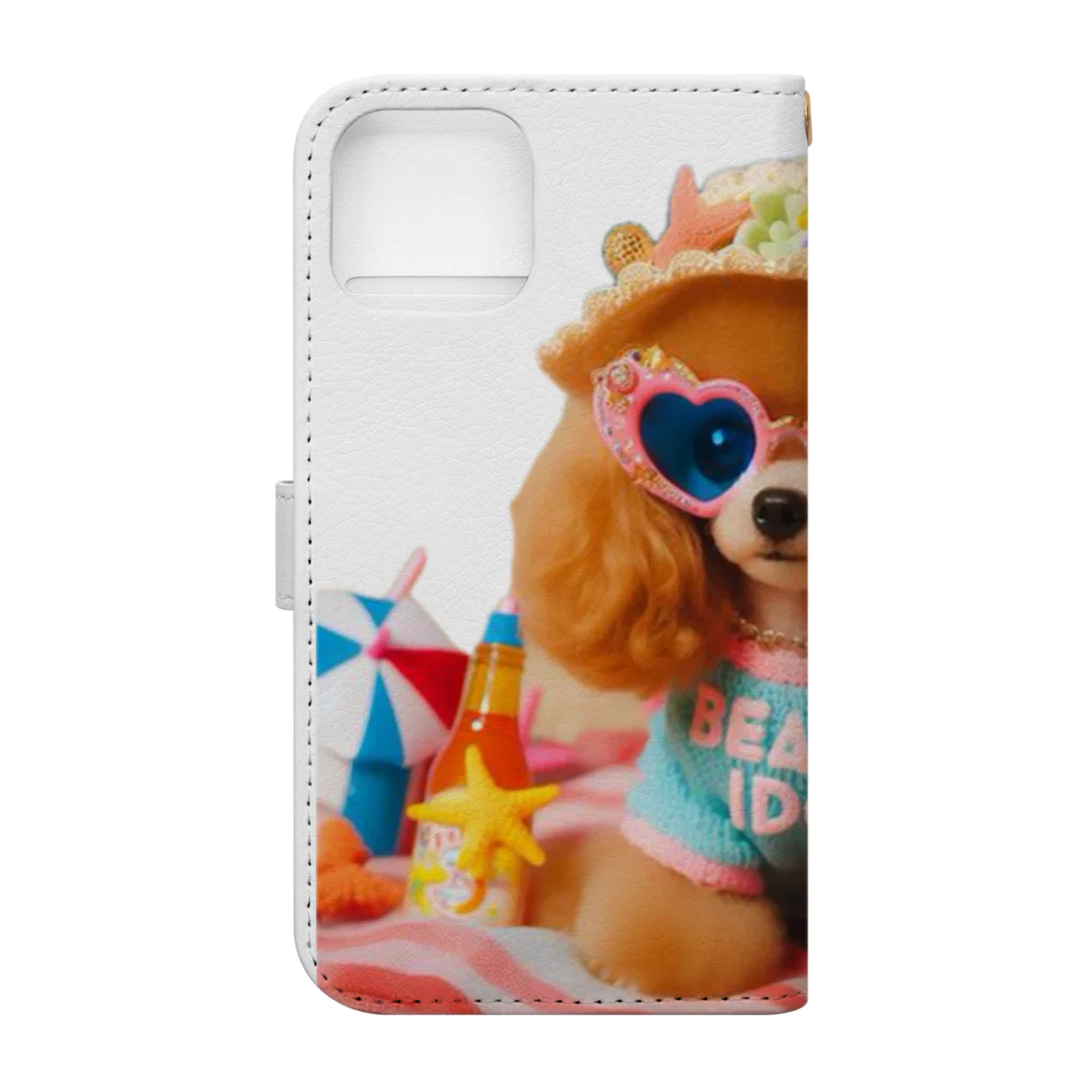 たけさくらのといぷーしか勝たん：BEACH IDOL Book-Style Smartphone Case :back