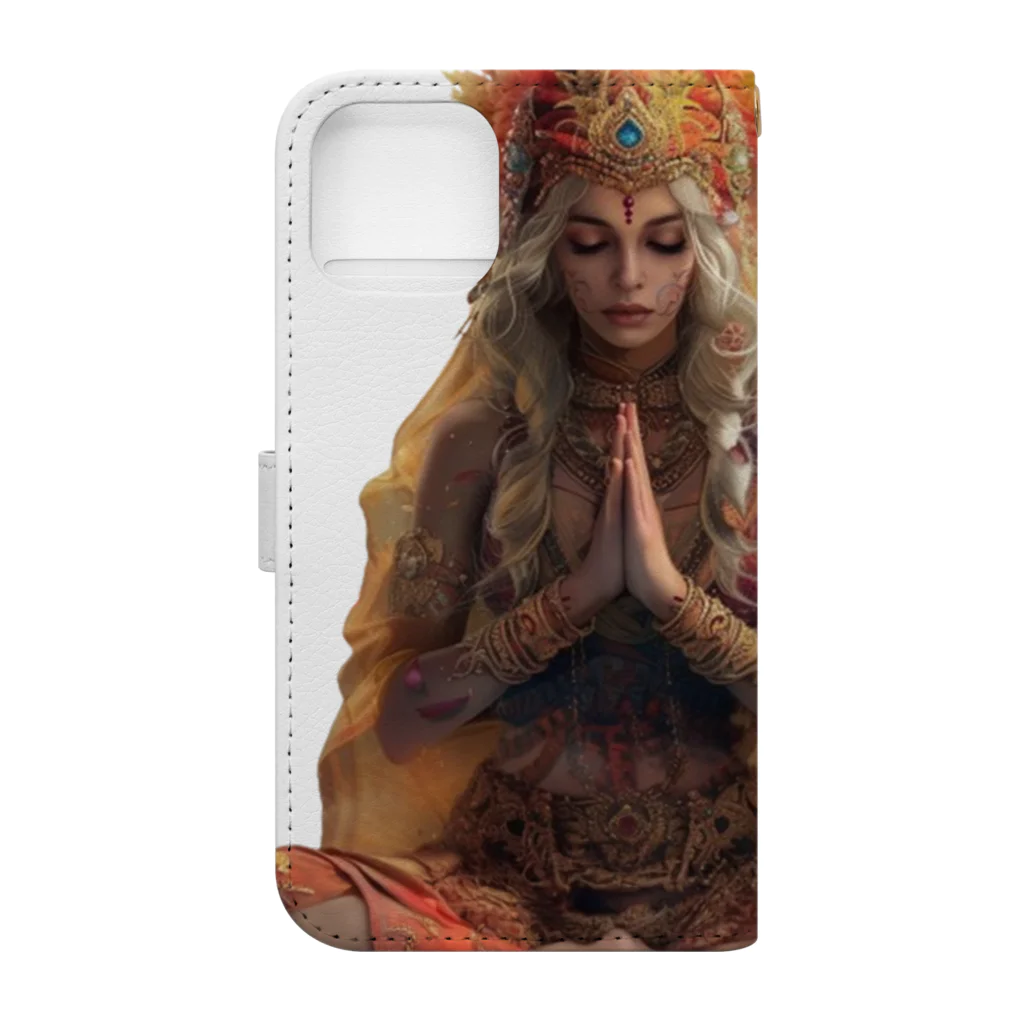 Chi3のアジアの女神の祈り Book-Style Smartphone Case :back