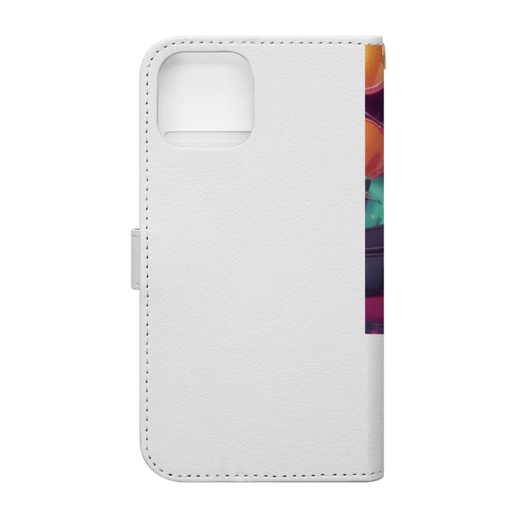 mentoreのキャットジャム Book-Style Smartphone Case :back