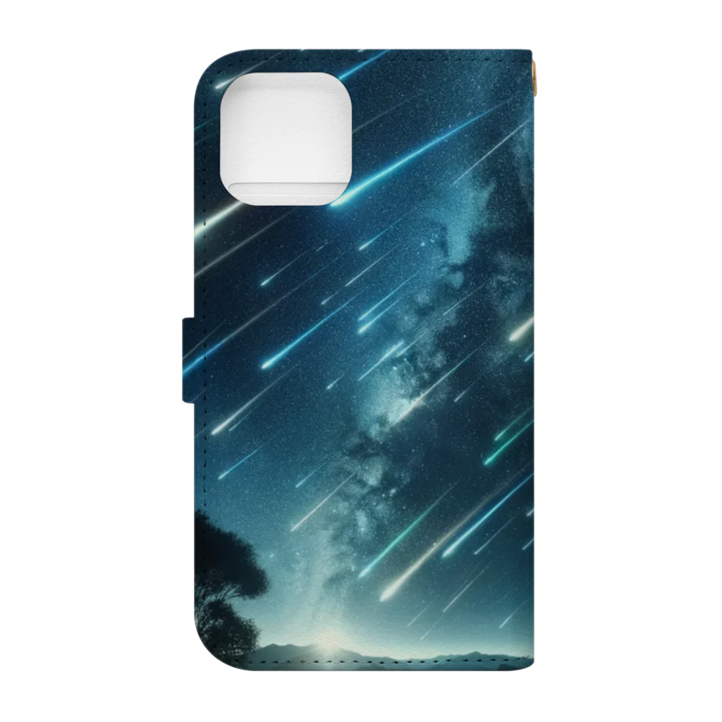 daruman77の流星群 Book-Style Smartphone Case :back