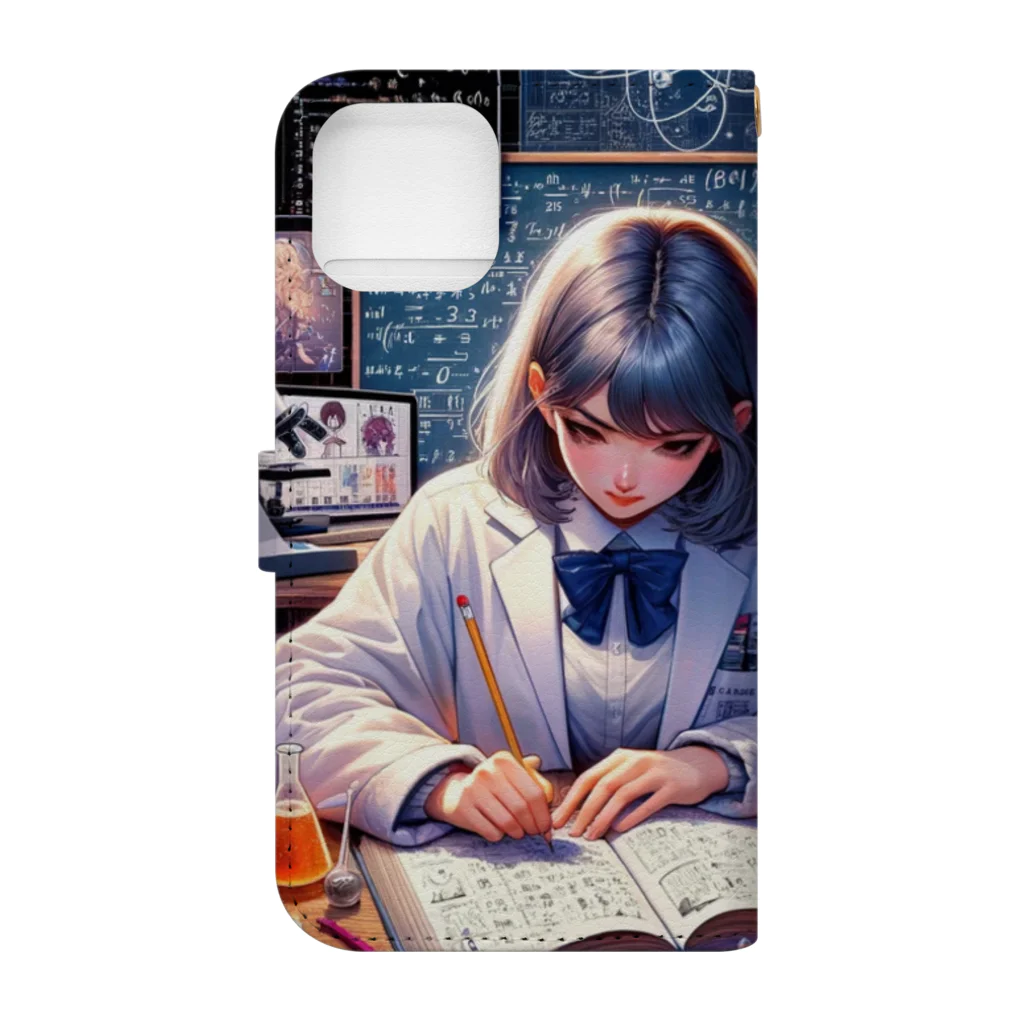 yumeの美しい研究者 Book-Style Smartphone Case :back