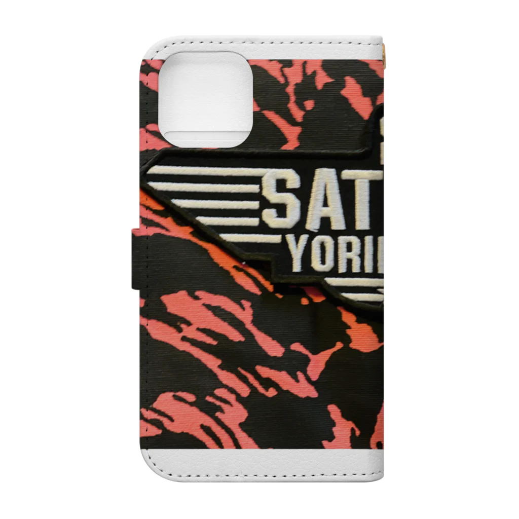 dj.ytkの大里軍公認グッズ Book-Style Smartphone Case :back