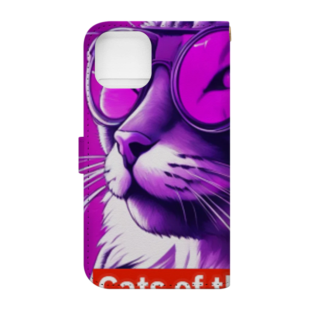 THE NOBLE LIGHTのCats of the Future Book-Style Smartphone Case :back