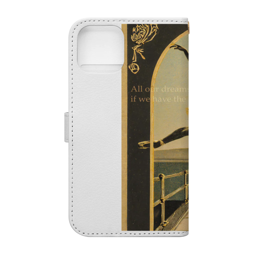 mana美術のバレリーナ#5 Book-Style Smartphone Case :back