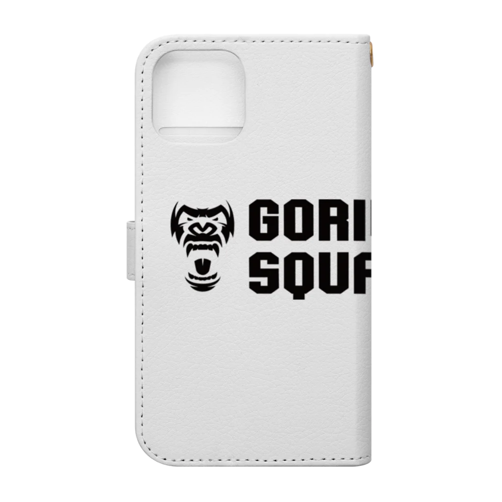 GORILLA SQUAD 公式ノベルティショップのGORILLA SQUAD ロゴ黒 Book-Style Smartphone Case :back