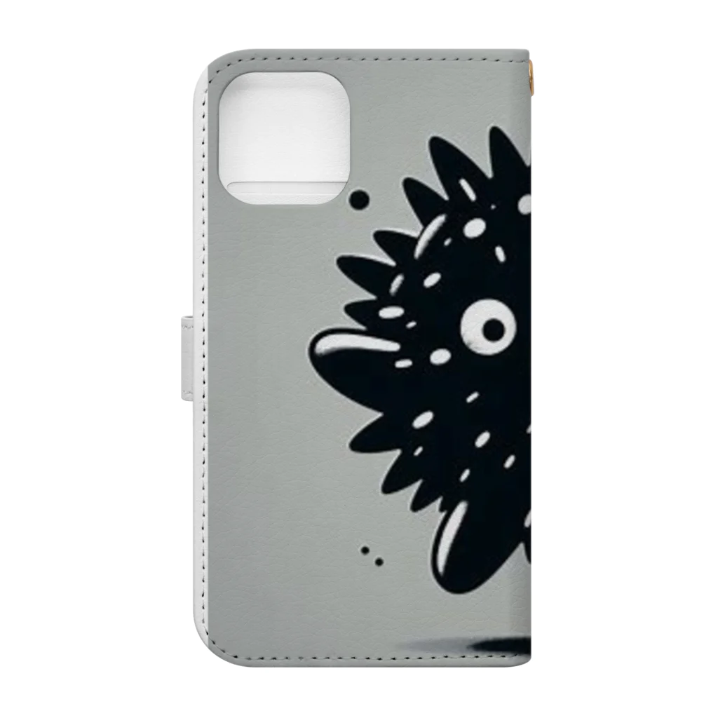 monkeyGのウニウニ星人 Book-Style Smartphone Case :back