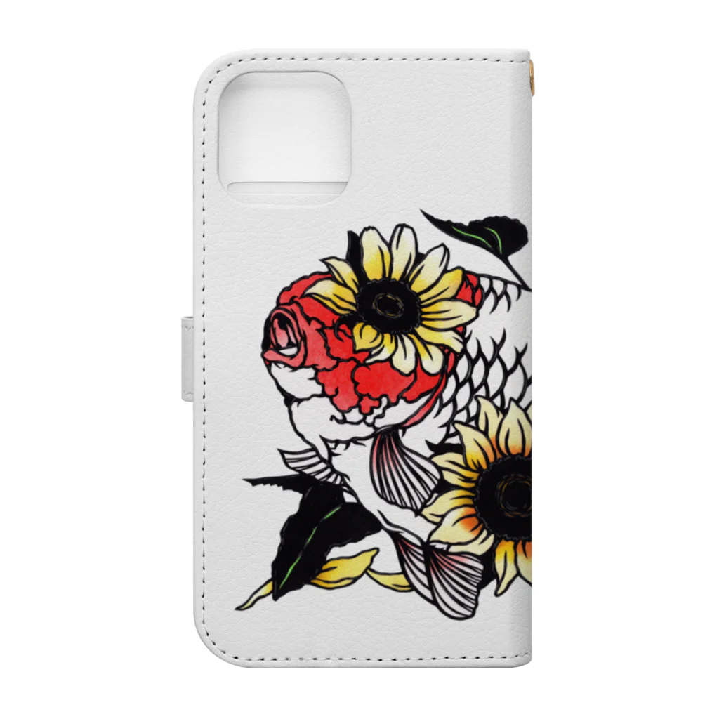 金魚切り絵 雅人-masato-の想いを告げる Book-Style Smartphone Case :back