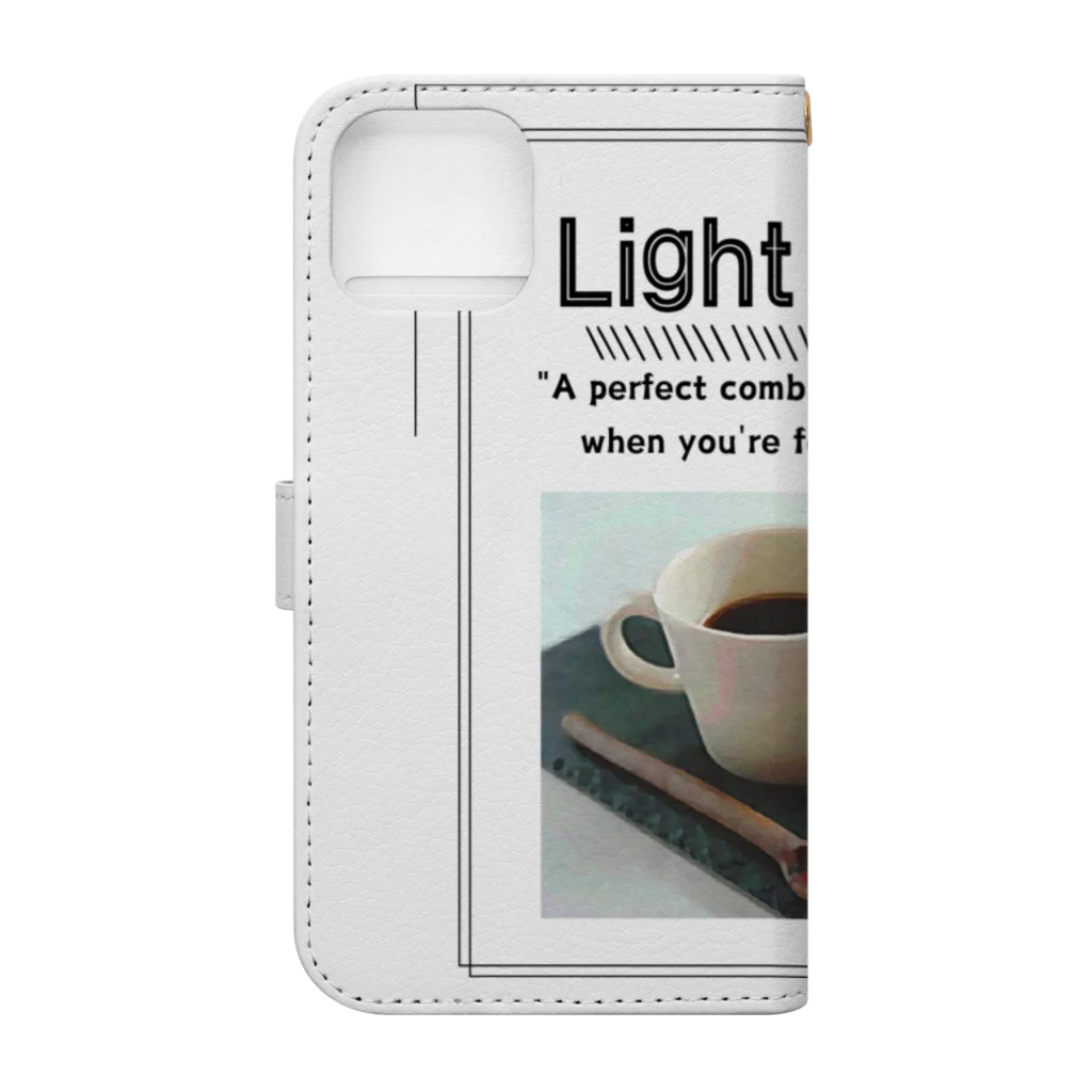 rokkakukikakuのLight　snack Book-Style Smartphone Case :back