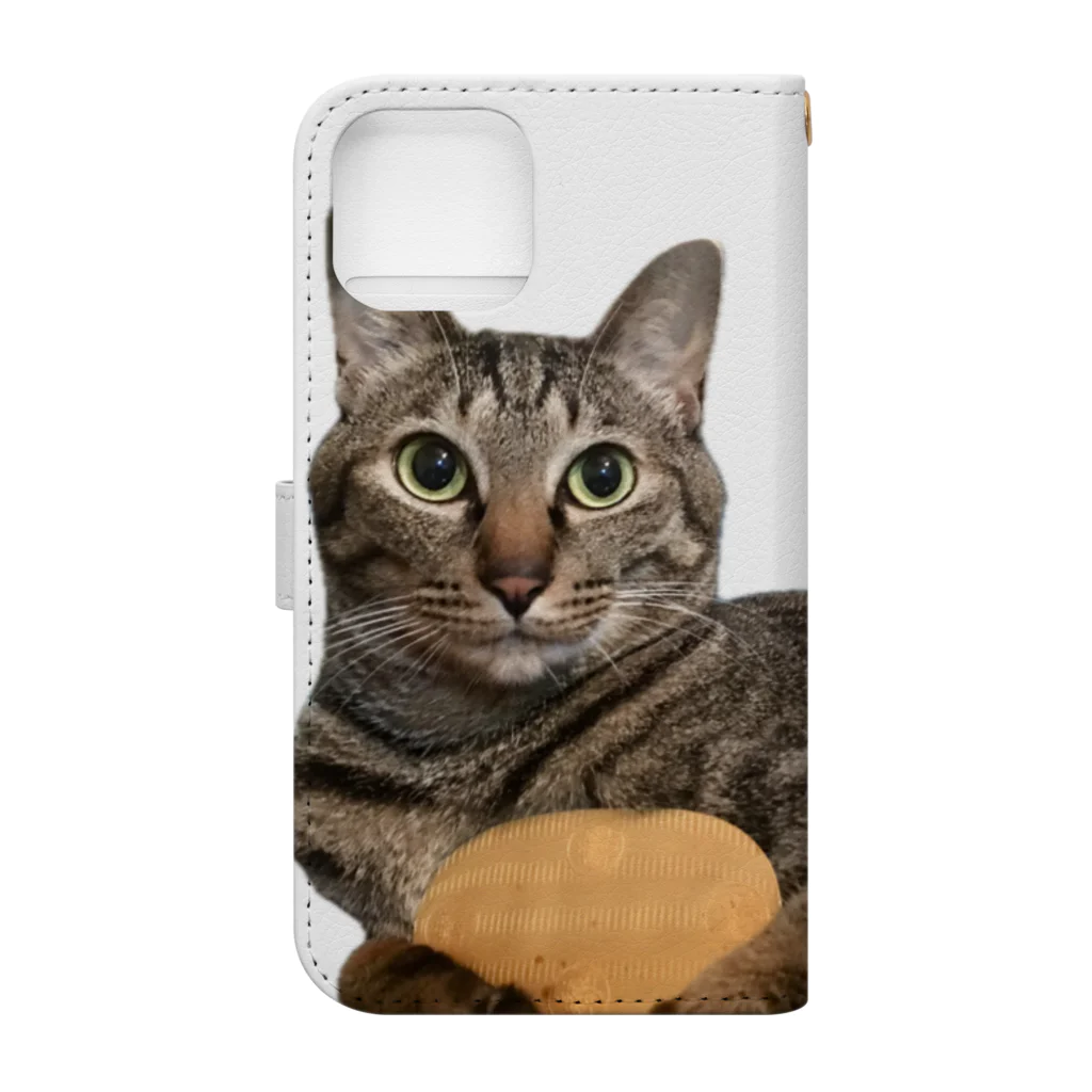 オレはニャン蔵の『猫に小判』オレはニャン蔵 Book-Style Smartphone Case :back