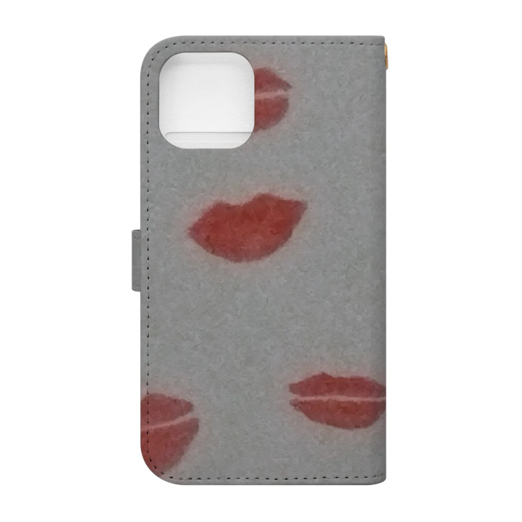 hirokohiroの💋キスマーク？ Book-Style Smartphone Case :back