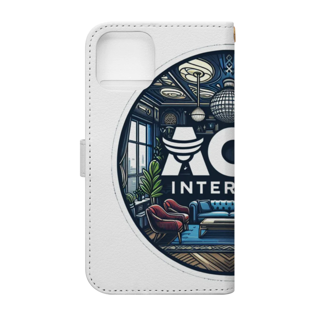 ace interiorのエースインテリア　グッズ Book-Style Smartphone Case :back