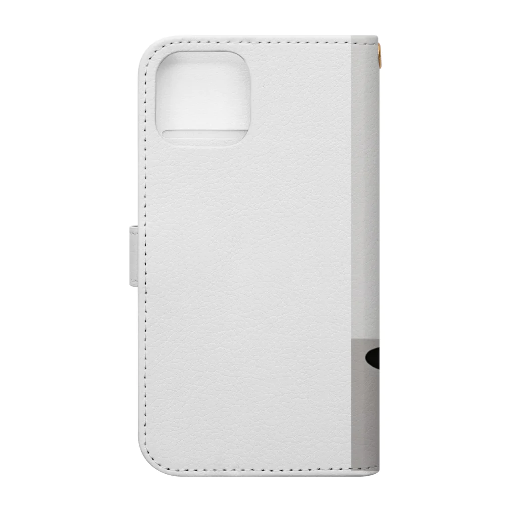 ワイルドワンズの柴犬のキュートなキャンバス Book-Style Smartphone Case :back