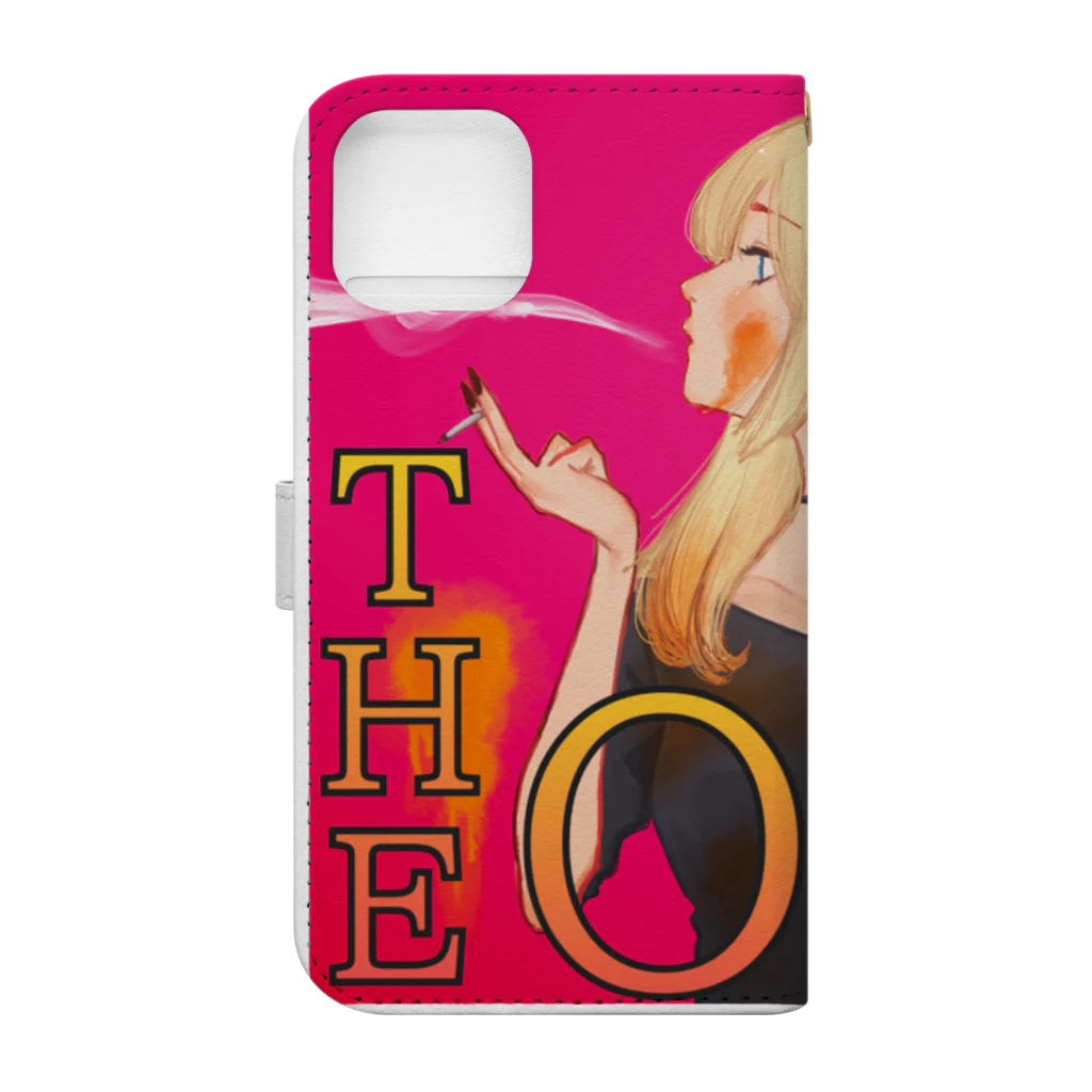 POTEL-SISのTHE OIL （ジ・オイル）グッズ Book-Style Smartphone Case :back