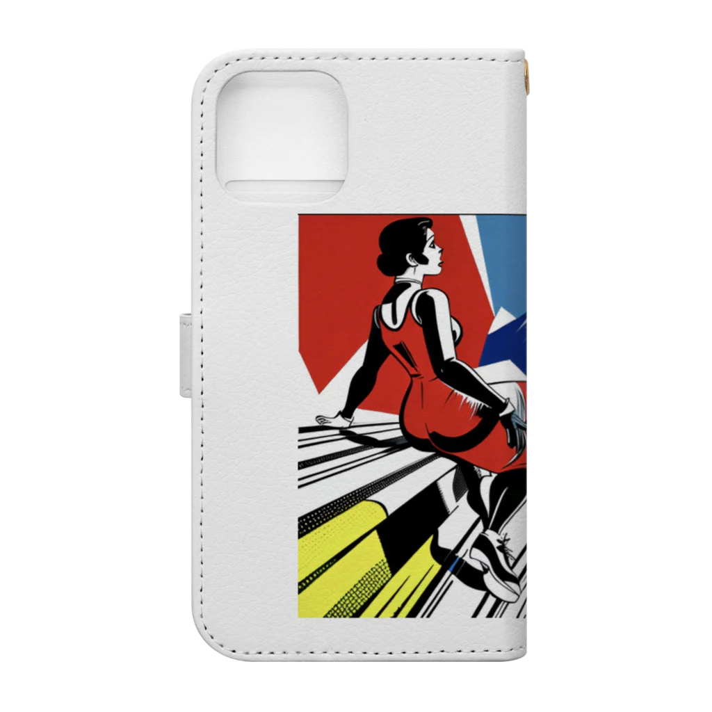 rit=ndのトレッキングLady Book-Style Smartphone Case :back