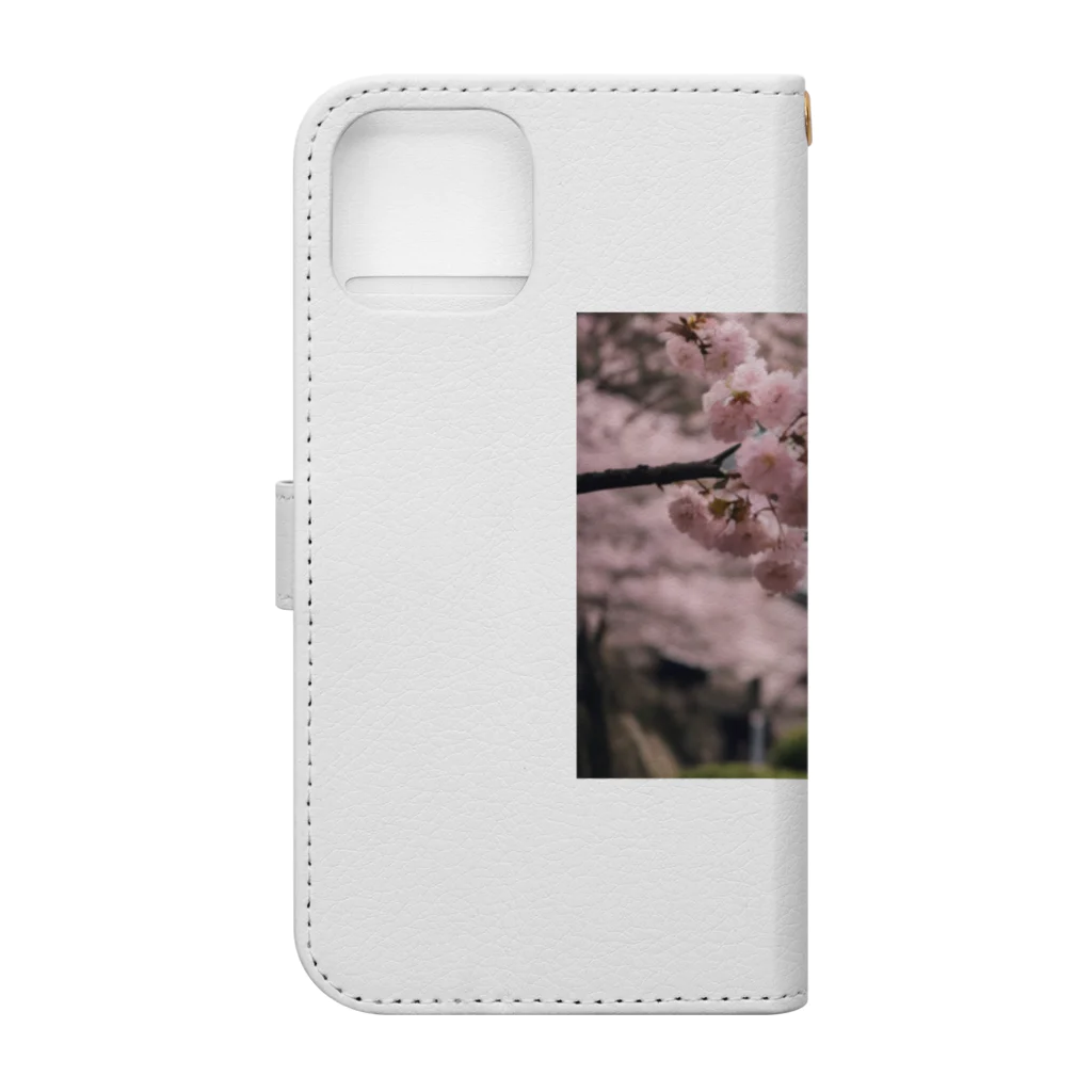 kagaku-100のJAPAN SAKURA Book-Style Smartphone Case :back