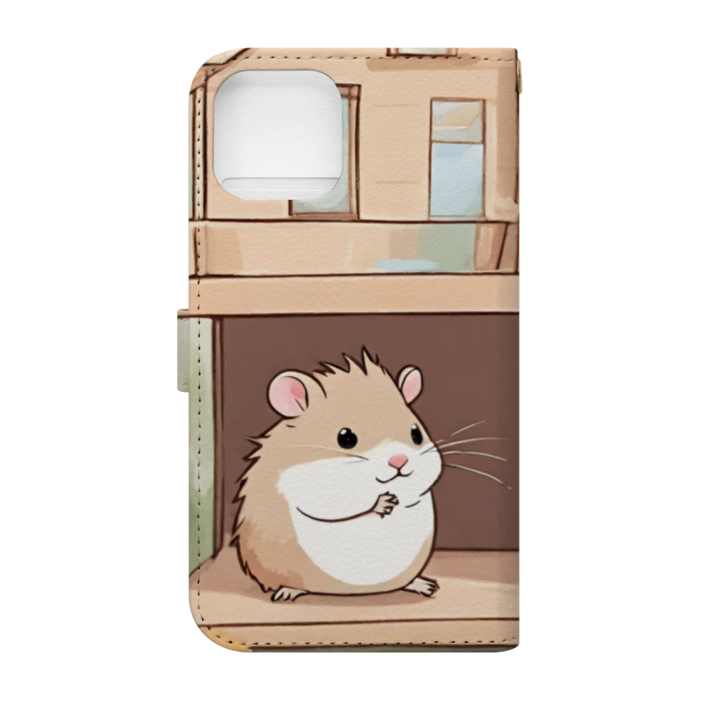 ☆KOKORAY☆のハムりんちゃん Book-Style Smartphone Case :back