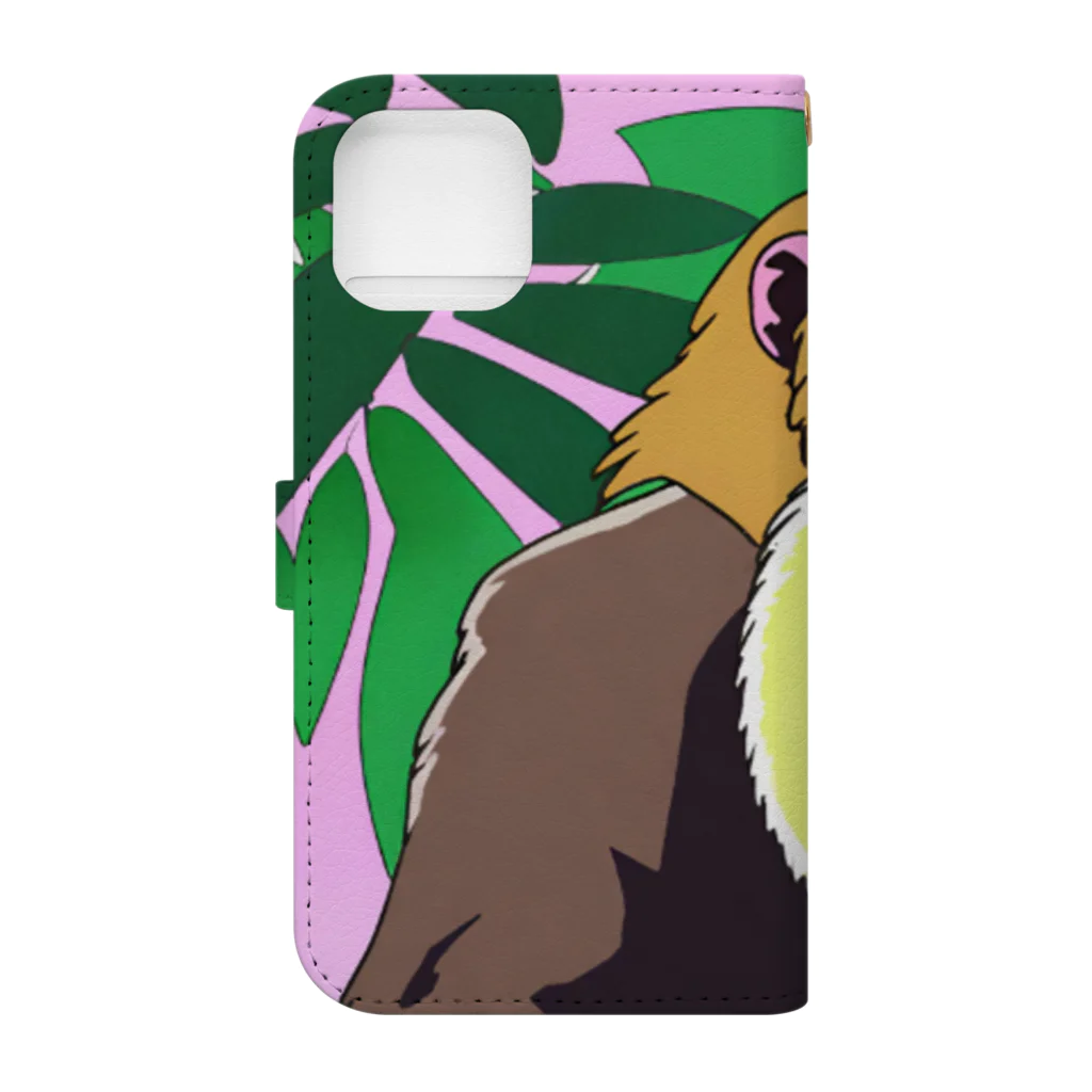 JM8の白髭さる Book-Style Smartphone Case :back