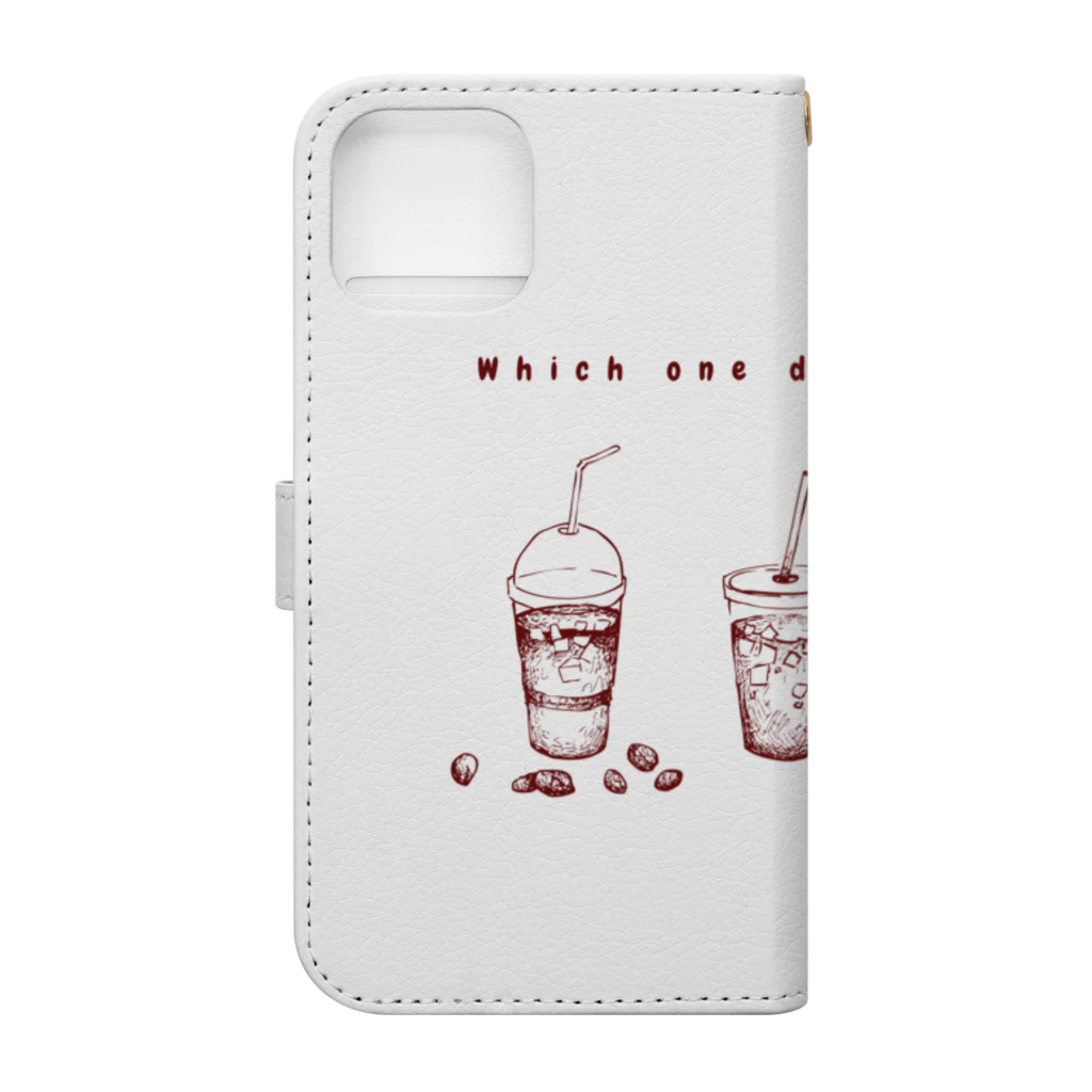 ConversationStarterのお茶シャツカフェ Book-Style Smartphone Case :back