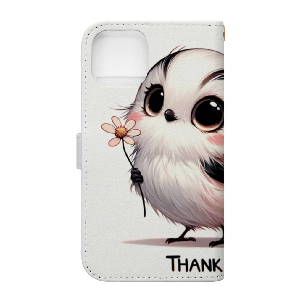 mimikkyu322のLong-tailed Tit  Book-Style Smartphone Case :back