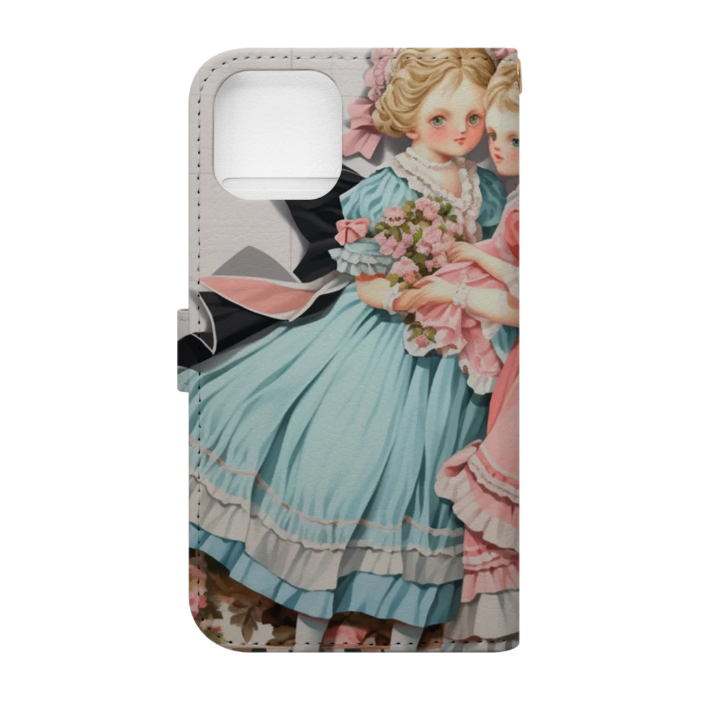 AQUAMETAVERSEの可愛い姉妹たち アメジスト2846 Book-Style Smartphone Case :back