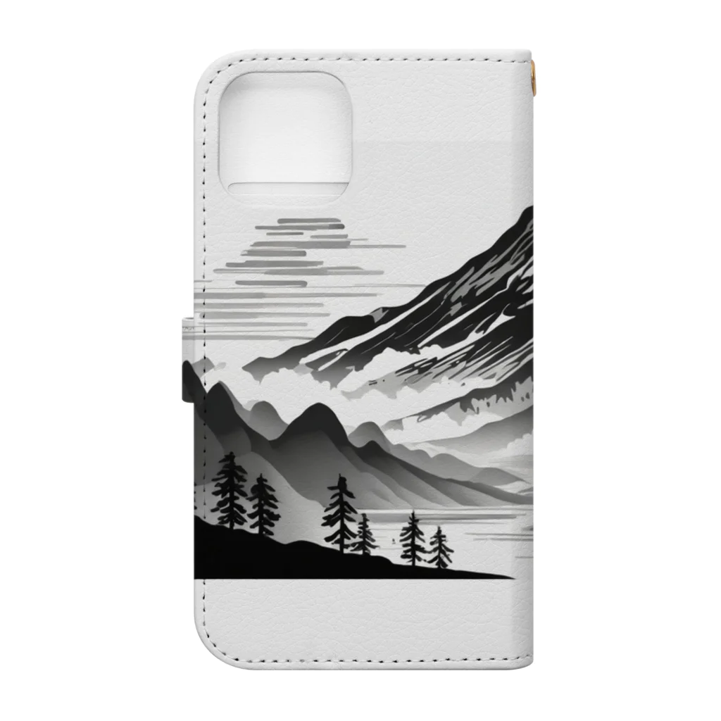 Kz_25@アウトドアーのキャンプファッション -The mountain- Book-Style Smartphone Case :back