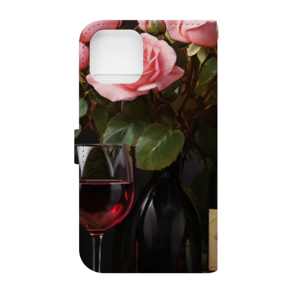 KINTA.MARIAのDays of Wine and Roses 手帳型スマホケースの裏面