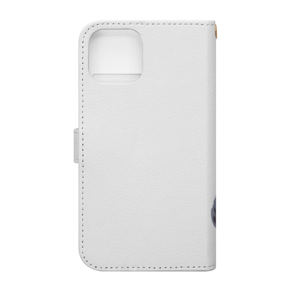 AQUAMETAVERSEのサングラスをかけた、かわいいネコ Marsa 106 Book-Style Smartphone Case :back