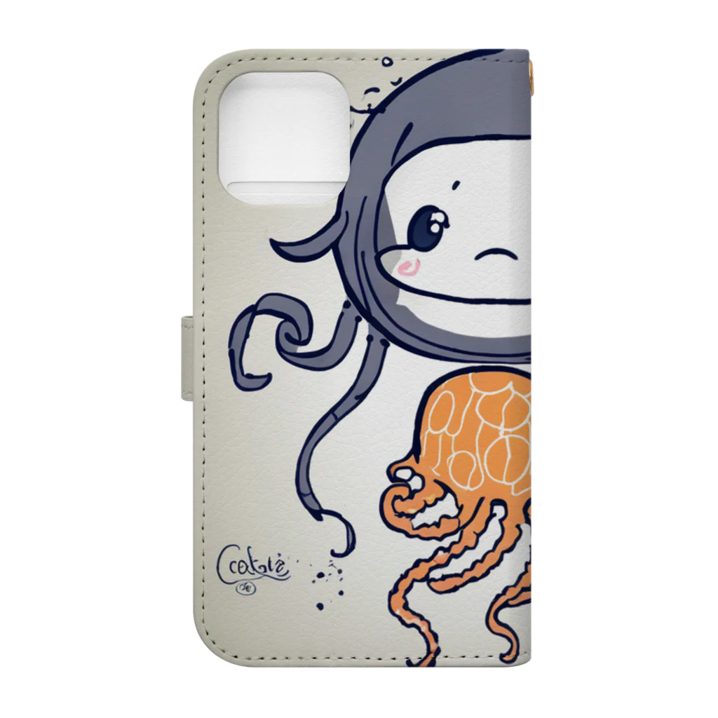 MEGROOVEのクラゲの子 Book-Style Smartphone Case :back