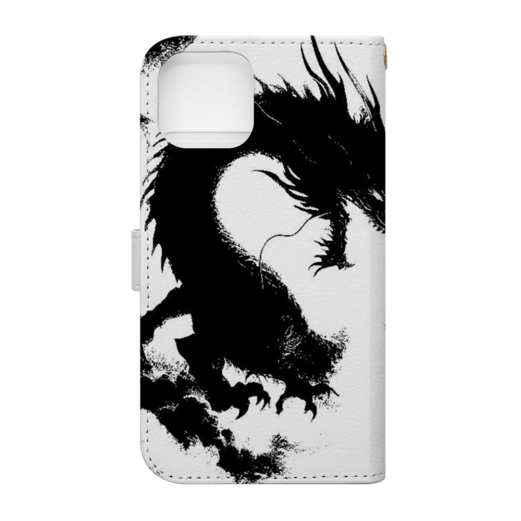 nekodoragonのドラゴンブレス！ Book-Style Smartphone Case :back