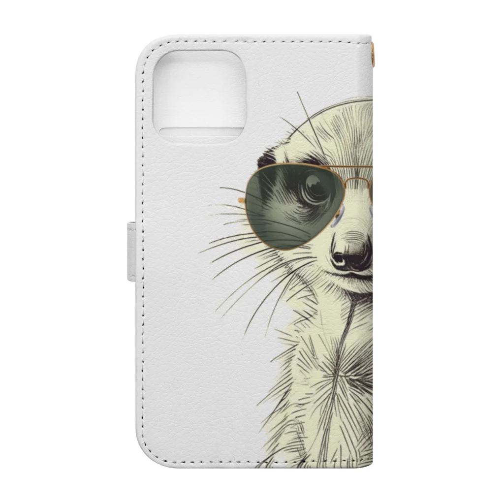 sansamのミーヤキャットさん Book-Style Smartphone Case :back