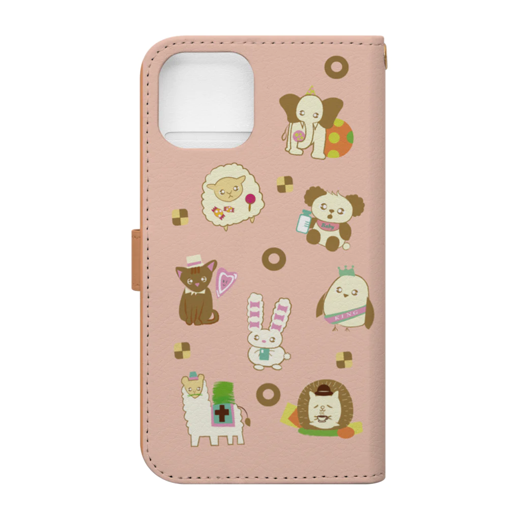 REDMOON_SAPPOROのゆるふわアニマル② Book-Style Smartphone Case :back