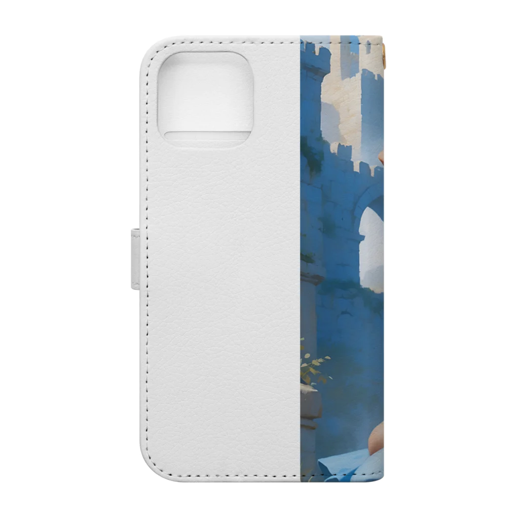 AQUAMETAVERSEの弓を弾くアメジスト アメジスト 2846 Book-Style Smartphone Case :back