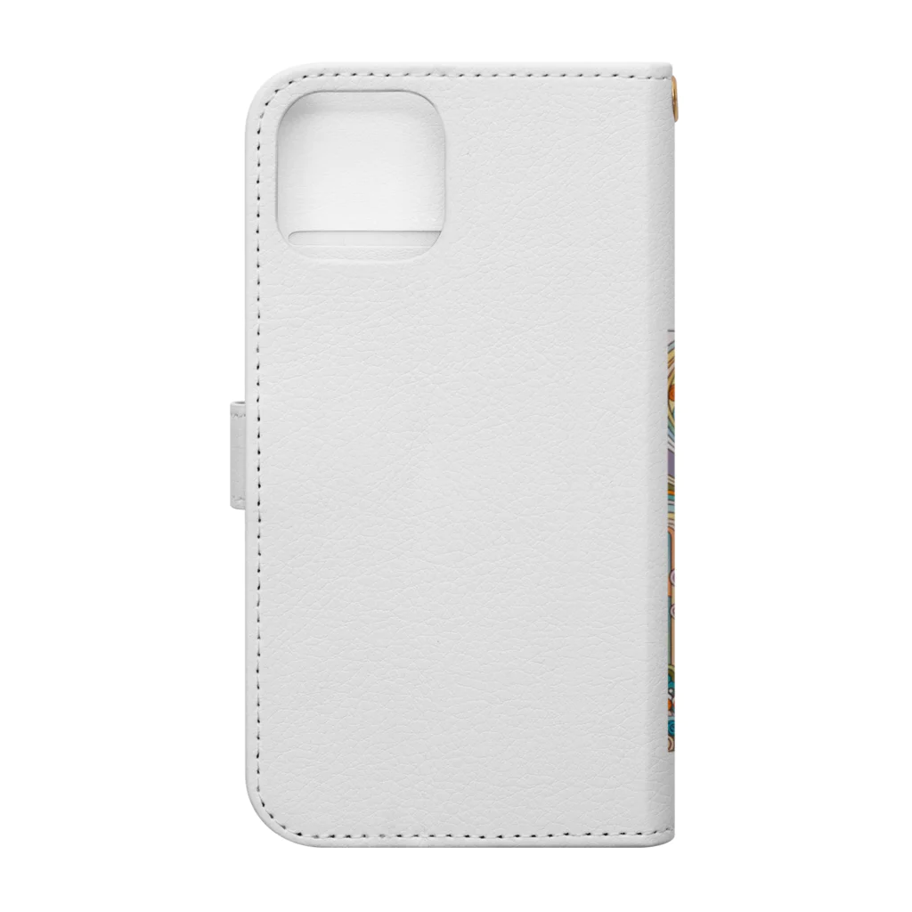 tearai-ugaiのクリムトウサギ Book-Style Smartphone Case :back