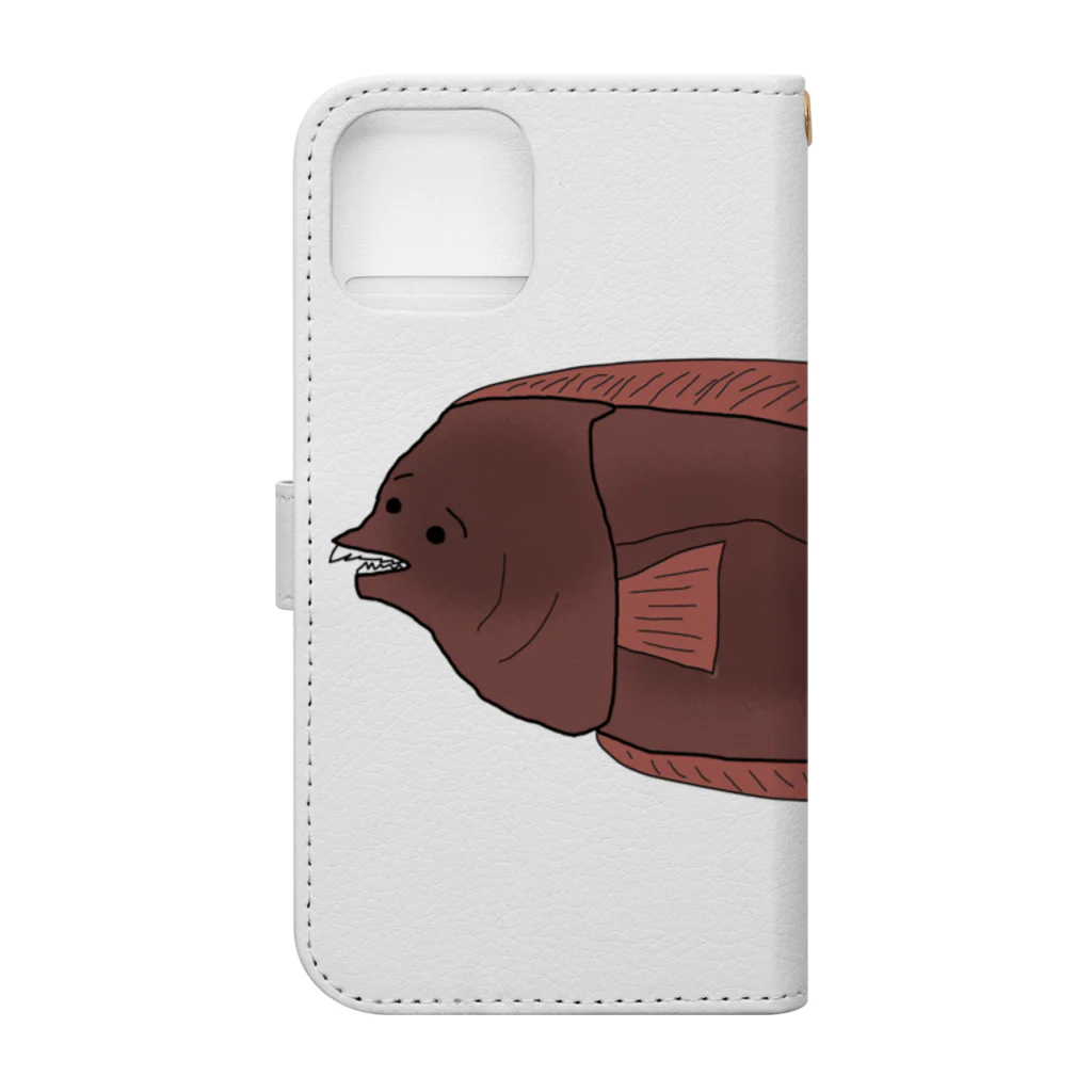 THE_CASTのTHE ヒラメ Book-Style Smartphone Case :back