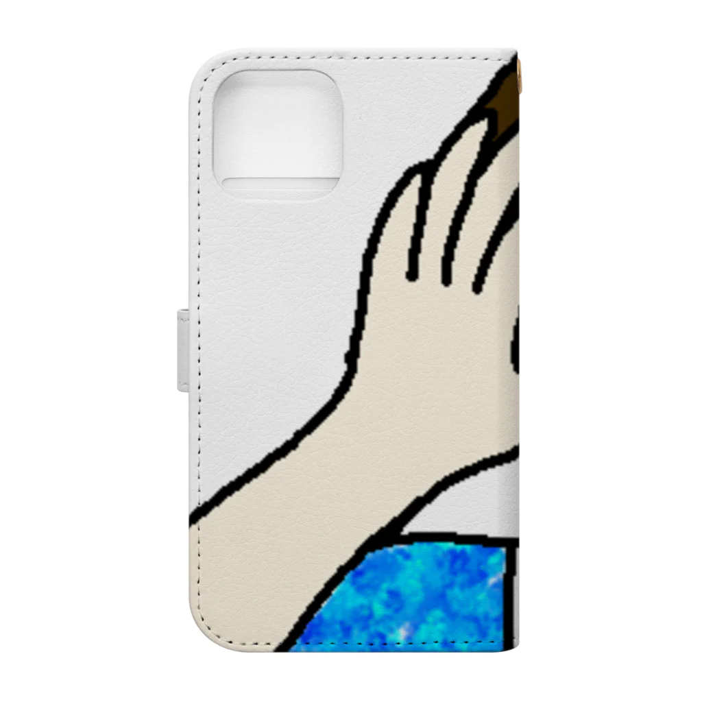 壺愛好会／露西亜俱楽部のうつりこみたろう Book-Style Smartphone Case :back