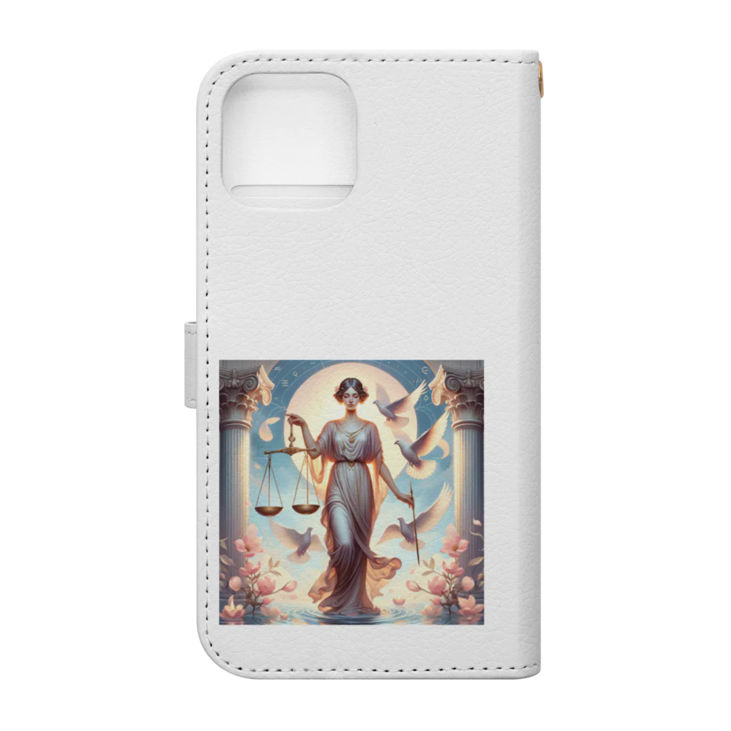 われらちきゅうかぞくのLibra 天秤座 Book-Style Smartphone Case :back