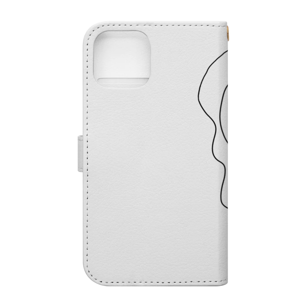 monstersのwoman2（背景透過ver） Book-Style Smartphone Case :back