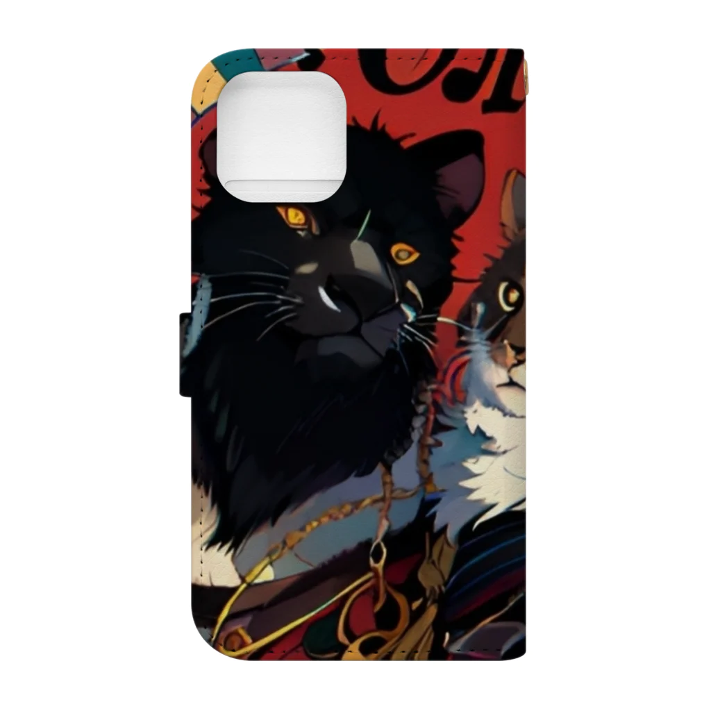 OSV.DEAR.XXX のking of the cat world Book-Style Smartphone Case :back