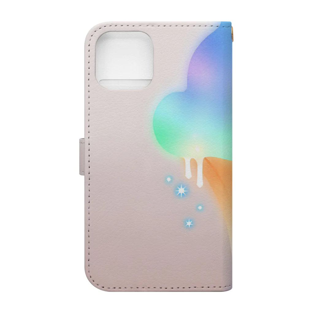 Kayoko Kの氷河ソフトクリーム Book-Style Smartphone Case :back