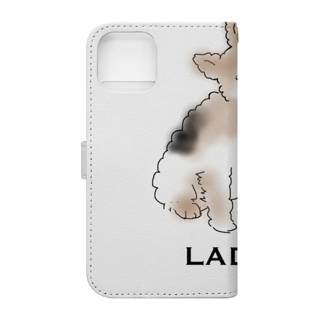 I Love Dog 0467のワイヤー・フォックス・テリア Book-Style Smartphone Case :back