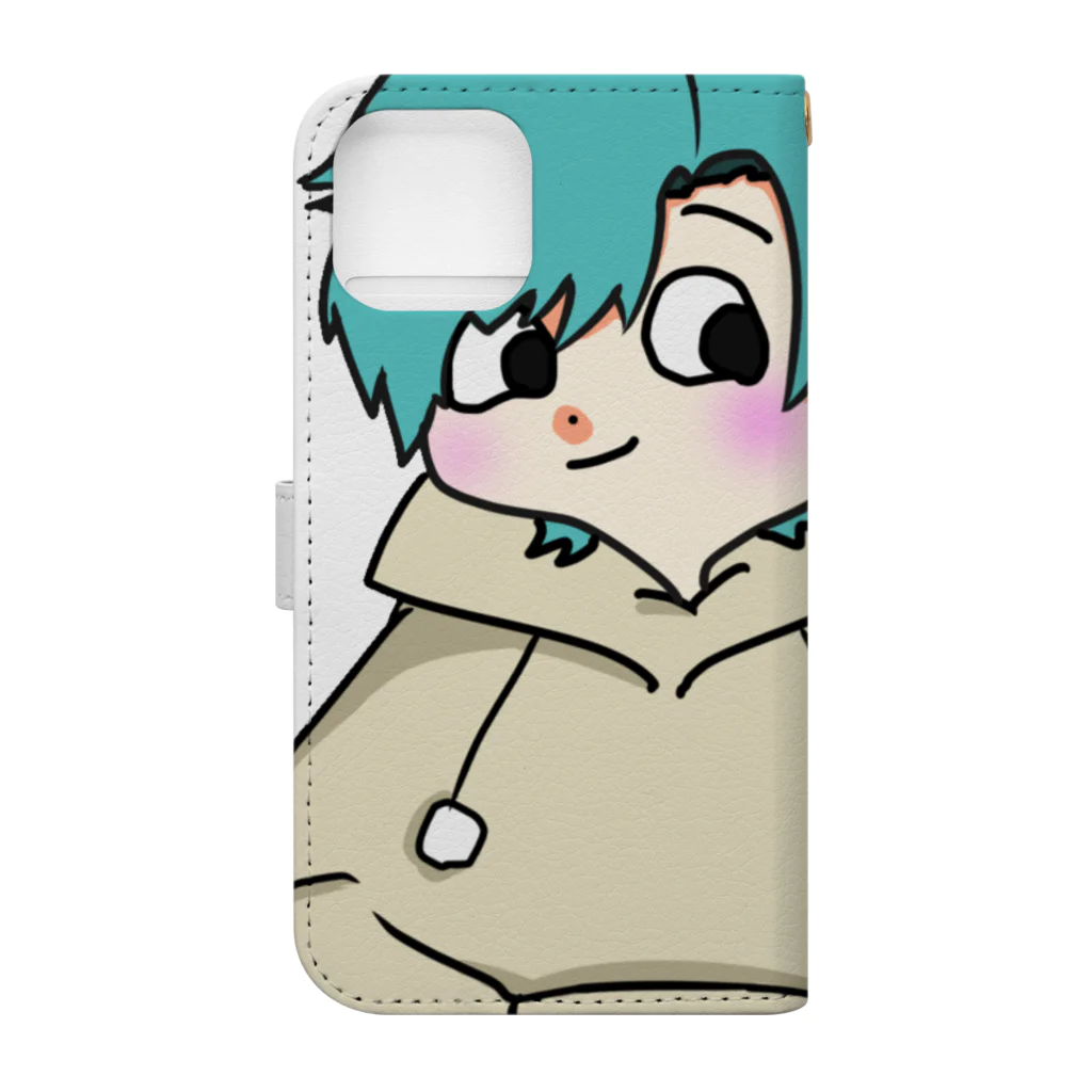 星宮雫＠2月10日新曲『ワスレモノ』リリースの【人型】星宮雫グッズ第2弾 Book-Style Smartphone Case :back