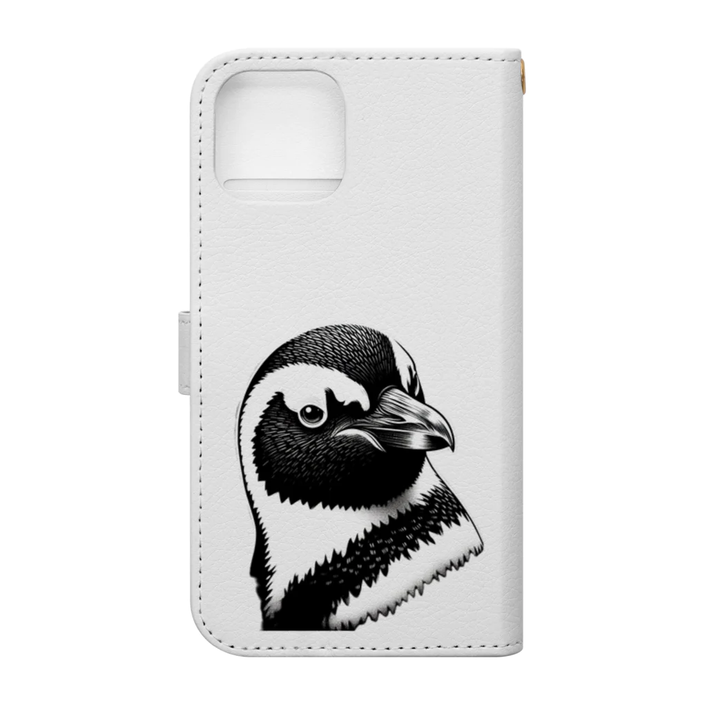 ペンギン狂いのマゼランペンギン Book-Style Smartphone Case :back